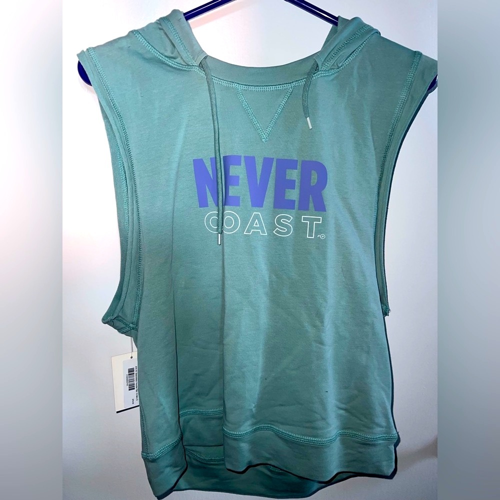 Flywheel Sleeveless Never Coast Sweatshirt Tank Mint Green Size S